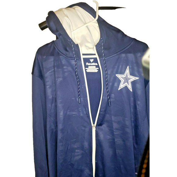 Dallas Cowboy Full Zip Blue Hoodie 2XL - Picture 4 of 4